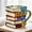 Color C, variant on Painted Book Mug - Unique Colorful Resin Stacked Books Coffee Cup - A Collectible Gift for Readers, Librarians, and Literature Lovers - Perfect Novelty Item for Bookworms,Color A