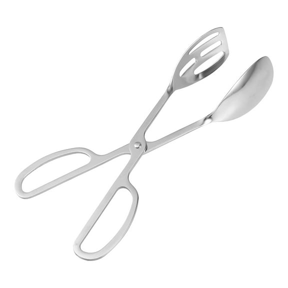 WORGEOUS 1Pc Stainless Steel Buffet Tongs Thickening Food Serving Tongs Baking Cake Bread Salad Kitchen Tongs