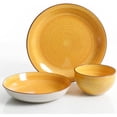 thumbnail image 4 of Gibson Home Color Speckle 12 Piece Mix & Match Double Bowl Dinnerware Set - 4 Assorted Colors, 4 of 9