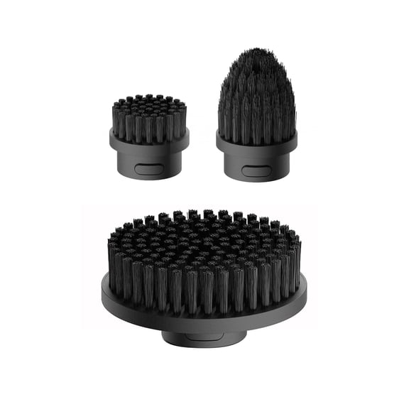 HOTO 3-Piece Replacement Brushes – Fits Cordless Spin Scrubber, Tiles & Floors