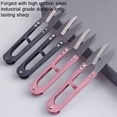 thumbnail image 5 of viviyoo U-Shaped Thread Snips, Stainless Steel Sewing Scissors, 6 Pack, Black and Pink, 5 of 7