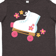 thumbnail image 4 of Inktastic Roller Skate Flowers Girls Toddler T-Shirt, 4 of 5