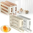 thumbnail image 1 of Fiudx Dispensador de Huevos, Diseño de 4 Niveles con Ruedas Automáticas, Organizador de Refrigerador Que Ahorra Espacio, Capacidad para 30 Huevos, Construcción Duradera, Solución de Almacenamiento pa, 1 of 5