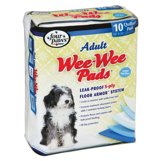 WeeWee Pads Dogs Heavy Duty Leak Proof Liner Protects Floor Carpets