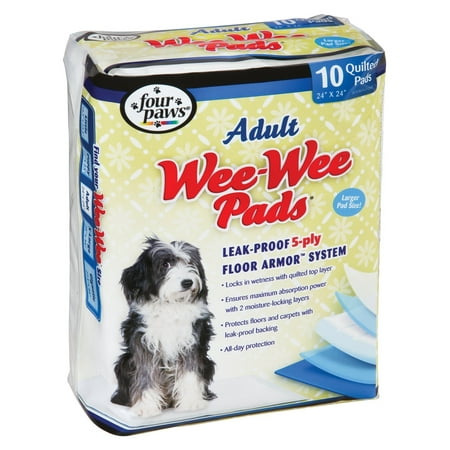 Wee-Wee Pads Dogs Heavy Duty Leak Proof Liner Protects Floor Carpets Odor