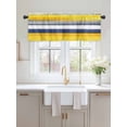 thumbnail image 2 of Valances for Windows Abstract Stripe Rod Pocket Cafe Window Treatments Valance Curtains for Kitchen Bathroom Laundry Basement Windows 42"x12", 2 of 9