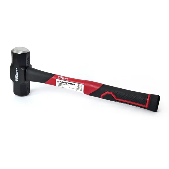 4 Lb Sledge Hammer, Fiberglass Handle,Precision Machined Heat Treated