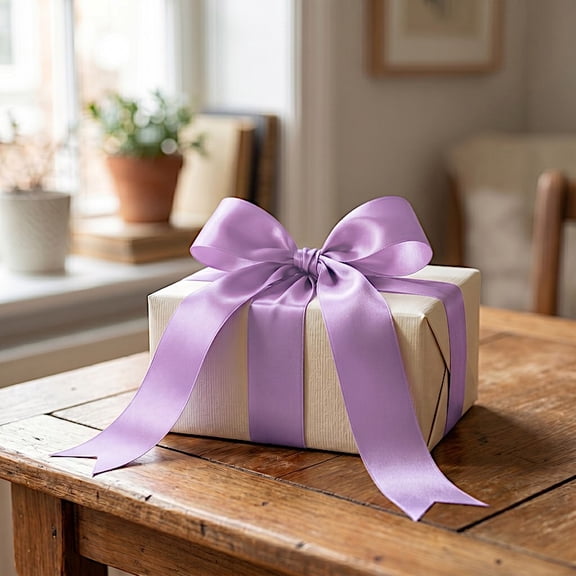 BalsaCircle 2" x 100 yards Lavender Satin Single Face Decorative Craft Ribbon Wedding Party Favors Crafts