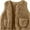 Khaki, variant on KAUOD Kids Fuzzy Vest Snap Butts Fleece-Lined Sleeveless Tank Top with Pockets Boys Girls Soft Warm Loose Jacket Coats