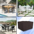 thumbnail image 6 of COVERS&ALL Patio Square Dining Table/Chair set cover - Heavyduty 12 Oz Lawn Outdoor Waterproof Durable Furniture Cover with Air Vents & Drawstring for Snug Fit. (30"H x 60"W x 60"D, Coffee), 6 of 7