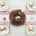 thumbnail image 5 of Steadline Pinecone and Berry Christmas Wreath - White Red Accented Candle Decor with Green Needles for Centerpiece Display to Enhance Seasonal Cheer During Winter Celebration, 5 of 5