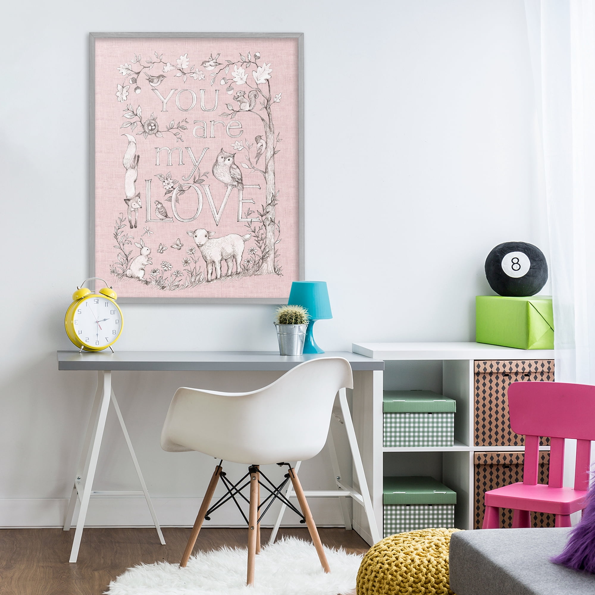 Stupell Industries You Are My Love Gray Framed Giclee Art, design by Susan Winget