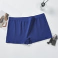 thumbnail image 2 of Xmarks Women's Boyshort Panties Seamless Nylon Underwear Stretch Boxer Briefs No Show Boyshorts High Waisted Boy Shorts Panties Dark Blue S-3XL, 2 of 3