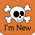 thumbnail image 4 of Inktastic I'm New Cute Skull Baby Boys or Girls Baby Bib, 4 of 4