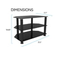 thumbnail image 5 of Ematic Metal and Glass TV Stand for TVs up to 66 lbs and 42", ETVS660 Black, 5 of 10