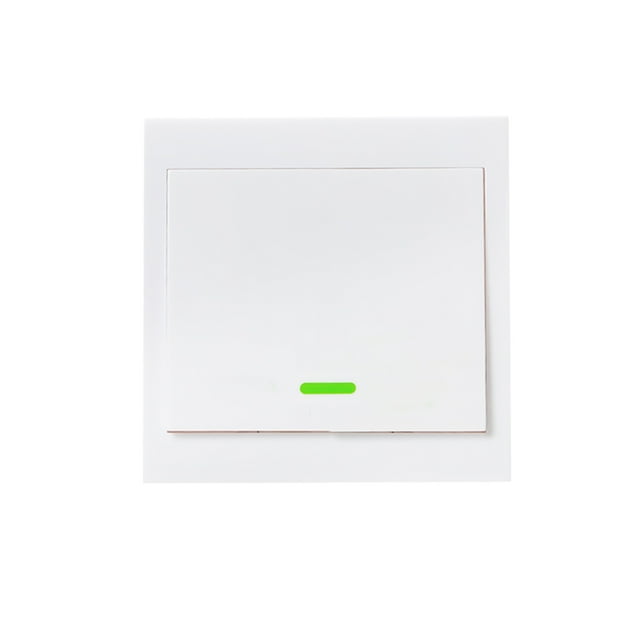 Botón pulsador Interruptor de luz de pared Control remoto 1 Gang 86 Tipo Panel de interruptores de e TOMSHOO Control remoto
