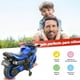 thumbnail image 3 of Motocicleta eléctrica para niños, motocicleta de paseo de 12V, juguete para niños con freno de pie, rueda luminosa y asiento de PU, color azul., 3 of 8