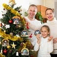 thumbnail image 3 of B Cartoon Birth Scene Card Sticker Set Christmas Tree Decoration Gift Includes 12 Cards 12 Stickers 12 Ribbons 12 Tattoos Holiday Party Fun, 3 of 6