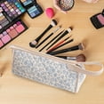 thumbnail image 4 of Pisexur Belleza Maquillaje Bolsa organizadora de viaje, bolsa de almacenamiento portátil que puede guardar secador de pelo y accesorios, viene con un asa lindapara mujeres y hombres, 4 of 4