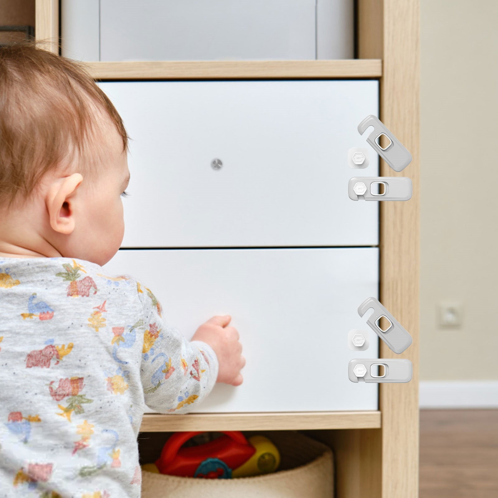 Rubber Bump Stop Door Refrigerator Lock Childproof Cabinet Child Proof Locks Self Adhesive For Cabinets Dishwasher Oven