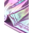 thumbnail image 6 of MODA NOVA Junior's U Neck Sleeveless Party Shiny Metallic Crop Top Light Purple S, 6 of 6