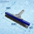 thumbnail image 2 of Poolzilla Medium Hard Bristle Brush For Gunite and Concrete Pools, Not For Vinyl Use, Clean Walls and Tiles, 2 of 7
