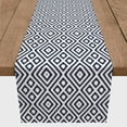thumbnail image 3 of Creative Products Ikat Pattern Navy Blue 16x90 Poly Twill Table Runner, 3 of 3