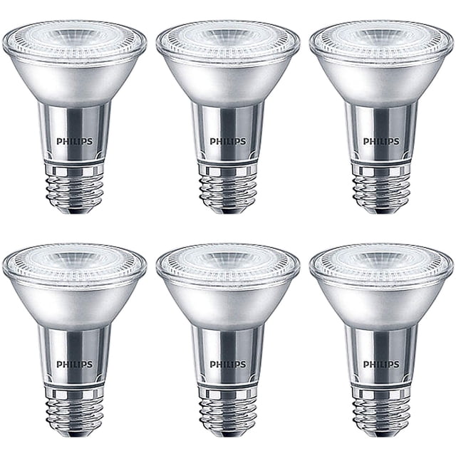 Philips LED PAR20 6W 3000K Dimerizable, foco de luz, paquete de 6