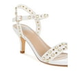 thumbnail image 3 of Nidara Studded Real Leather Kitten Heel Sandals, 3 of 9