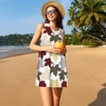 thumbnail image 3 of Disketp maple leaves para Vestido sin Mangas para Mujeres, Vestidos de Verano para Mujeres, Casual y Holgado para la Playa, 3 of 7