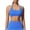 Blue, variant on Workout Tank Tops for Women Sleeveless Athletic Yoga Vest Crop Top Beautiful Back U Neck Hanging Underwear Sports Fitness Bra
