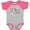 Baseball Heather and Hot Pink, variant on Babys 1st Christmas Sloth Boys or Girls Baby Bodysuit