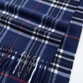 thumbnail image 4 of NevEND Super Soft Luxurious Unisex Scarf For Men and Women Winter Warm Plaid Fashion Scarves Blue, 4 of 5