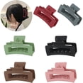 thumbnail image 2 of Para el pelo, pinzas para el pelo mate de para cabello fino y grueso, pinzas para mujeres y niñas, pinzas cuadradas para el pelo rectangulares, pinzas de garra EOTVIA 1, 2 of 7