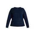 thumbnail image 5 of Terra & Sky Women's Plus Size Crewneck Pullover Sweater, Size 0X-5X, 5 of 5