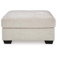 thumbnail image 3 of Signature Design by Ashley Aviemore Oversized Stone Gray Accent Ottoman - Large Square Ottoman with Firm Cushioning, 3 of 6