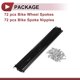 thumbnail image 5 of 72 Juego de Radios de Bicicleta 14G 299mm Acero al Carbono Negro, 5 of 7