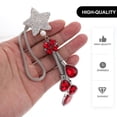 thumbnail image 2 of NICEXMAS 1Pc Red Rearview Mirror Pendant Car Accessory Rhinestone Ornament for Decoration, 2 of 7