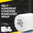 thumbnail image 2 of PINHEN Self Adherent Bandages Wrap 12 Rolls, 2 Inches x 5 Yards, First Aid Tape, Elastic Self Adhesive Tape, Athletic, Sports wrap Tape, Bandage Wrap for Sports, Wrist, 2 of 6
