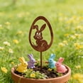 thumbnail image 6 of HuiXinOu Wrought Iron Garden Stake Silhouette Decor, Flower Pot Plant Marker for Outdoor Yard, Patio, Lawn, Garden Bed Art, 6 of 6