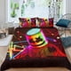 thumbnail image 2 of DJ Marshmello Conjunto de sábanas temático, trío de piezas, cómodo y amigable con la piel, diseño único, regalo de decoración para el hogar para familiares, amigos y fans,173cm *218cm, 2 of 6