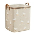 thumbnail image 1 of PENGXIANG Clothes Storage Bag  Portable Non Woven Clothing Quilt Storage Bag Clothes Storage Box Folding Wardrobe Storage Container With Durable Handle  Wardrobe Storage Box, 1 of 6