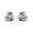 White Gold, variant on Cate & Chloe Ashley 18k White Gold Plated Knot Stud Earrings, Gift for Women