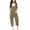 czb# Khaki342, variant on CUZIBR Girls Pants Solid Color Spaghetti Strap Jumpsuit Loose Wide Leg Cropped Jumpsuit Two Side Big Pockets Rolled Ankle Casual Summer Kids Romper Trousers,Blue,9-10 Years