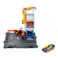 thumbnail image 2 of Hot Wheels City Downtown Playset 2-Pack, Includes 2 Tracks & 2 Cars, 24" x 18" x 12", Plastic, 2 of 5