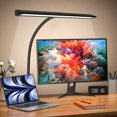 thumbnail image 2 of DEELLEEO LED Clip Desk Lamp Eye Protect Table Lamp for Home Office Study Lighting 3 Colors Dimmable Computer Light, 2 of 6