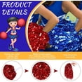 thumbnail image 3 of NOGIS Cheerleader Pompom Dance Party Accessories - 4Pcs Party Dress Cheerleading Gifts - Cheer Gifts Party Set - Dance Costume for Graduation Noise Makers and Sporting Events Makers (Red, Blue), 3 of 7