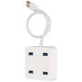 thumbnail image 3 of Hub USB de alta velocidad de 480 Mbps con 4 puertos de datos USB3.0 1 puerto de carga Dispensador de luz LED USB para Windows para OS X, 3 of 10