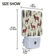 thumbnail image 4 of Yayeee LED Night Light for The Home Plug in With Light Sensors 2 Pack, Plaid Deer, 4 of 6