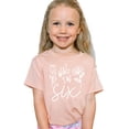 thumbnail image 2 of Six Floral 6th Birthday Shirt for Toddler Girls Sixth Birthday Outfit Peach Shirt Youth Large, 2 of 5